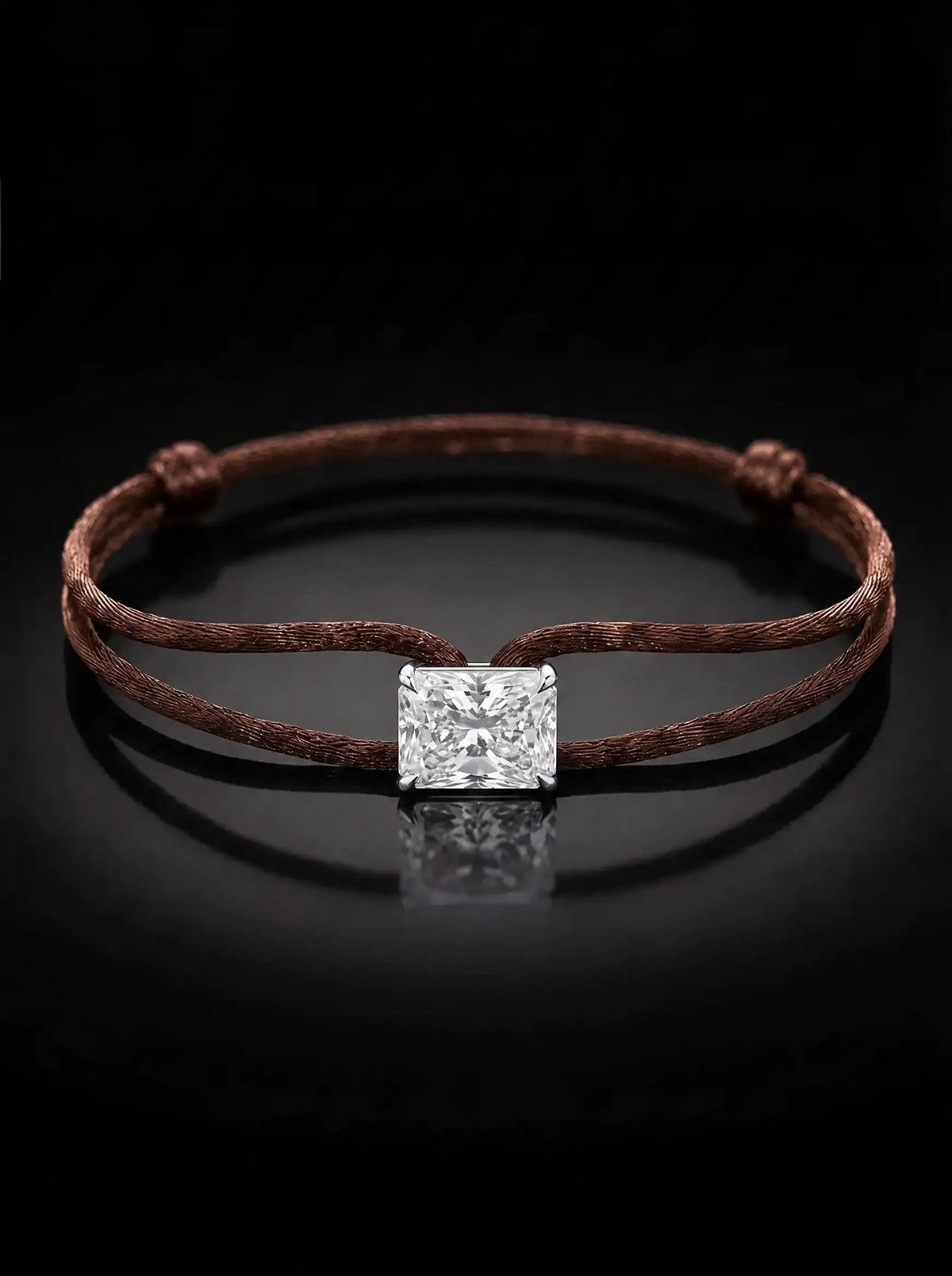 Diamond Satin Bracelet - Radiant, Brown